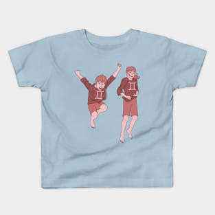 Gemini (Baby Pink) Kids T-Shirt